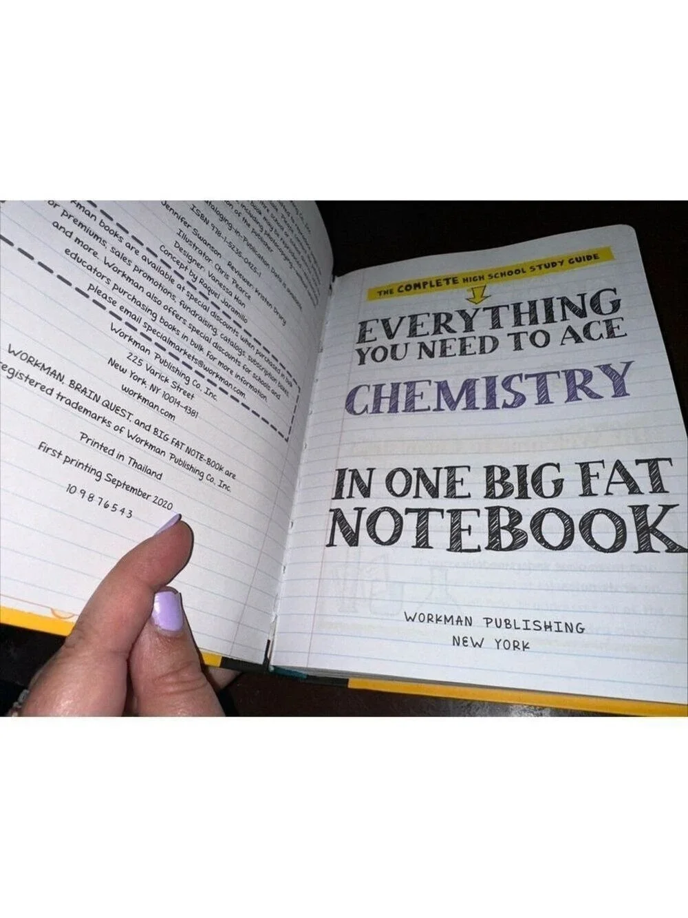 Everything You Need to Ace Chemistry in One Big Fat Notebook by Jennifer Swanson